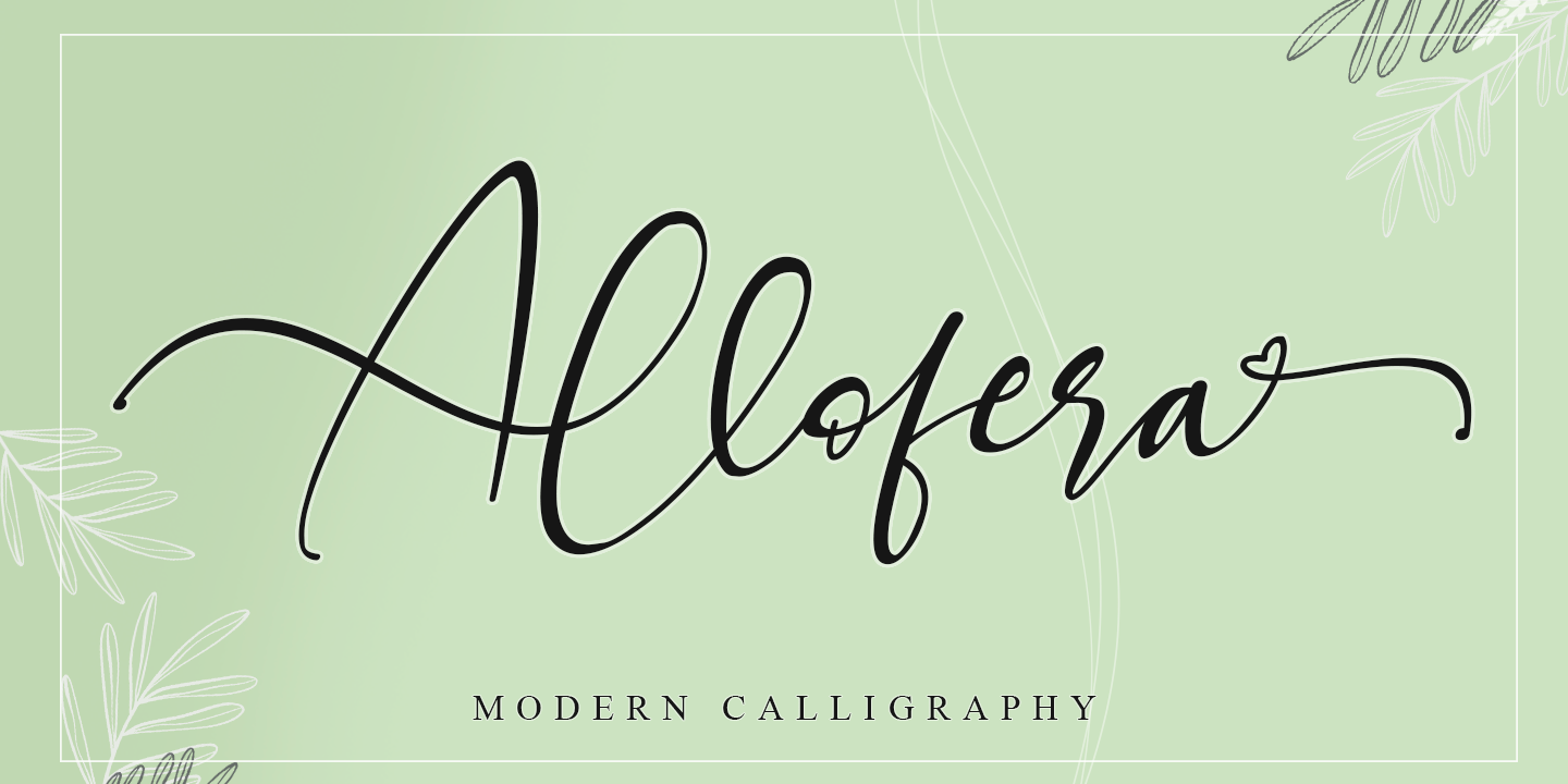 Font Allofera